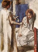 Dante Gabriel Rossetti Ecce Ancilla Domini i oil on canvas